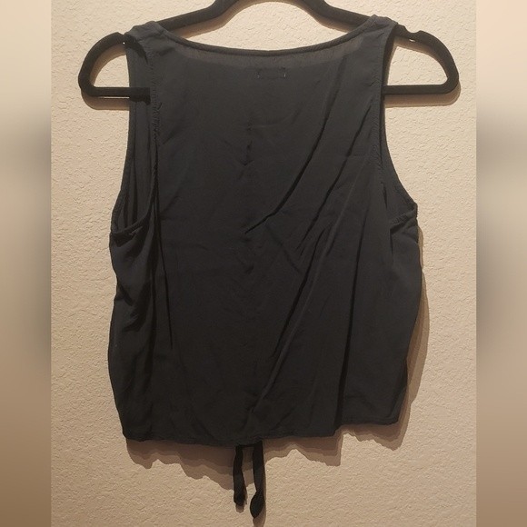 Hollister Black Tie Tank Top Size Medium - Picture 3 of 3